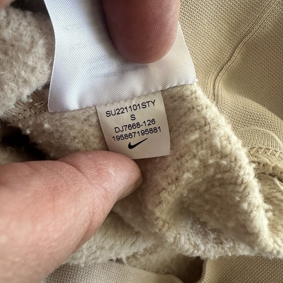 Nike Center Swoosh Hoodie Womens Small Oversized Orewood Fleece Phoenix - Picture 9 of 11